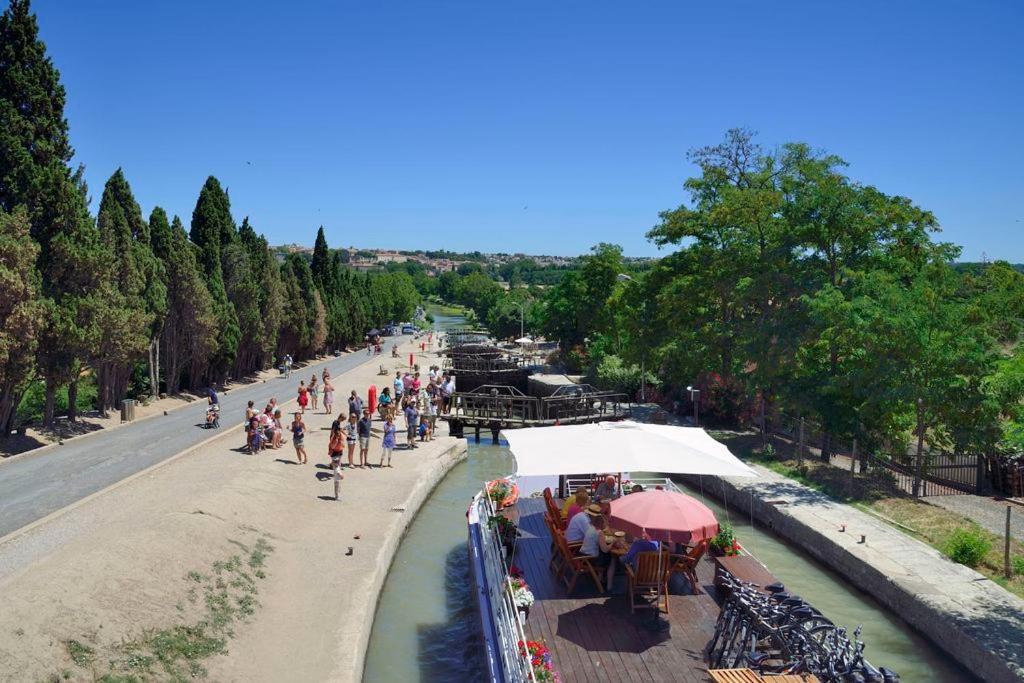"Le Colombier"-Meuble De Tourisme 3 Etoiles -Residence "Les Logis De Beziers"-Garage Optionnel-Coeur De Ville-Plages A 16Km ! エクステリア 写真